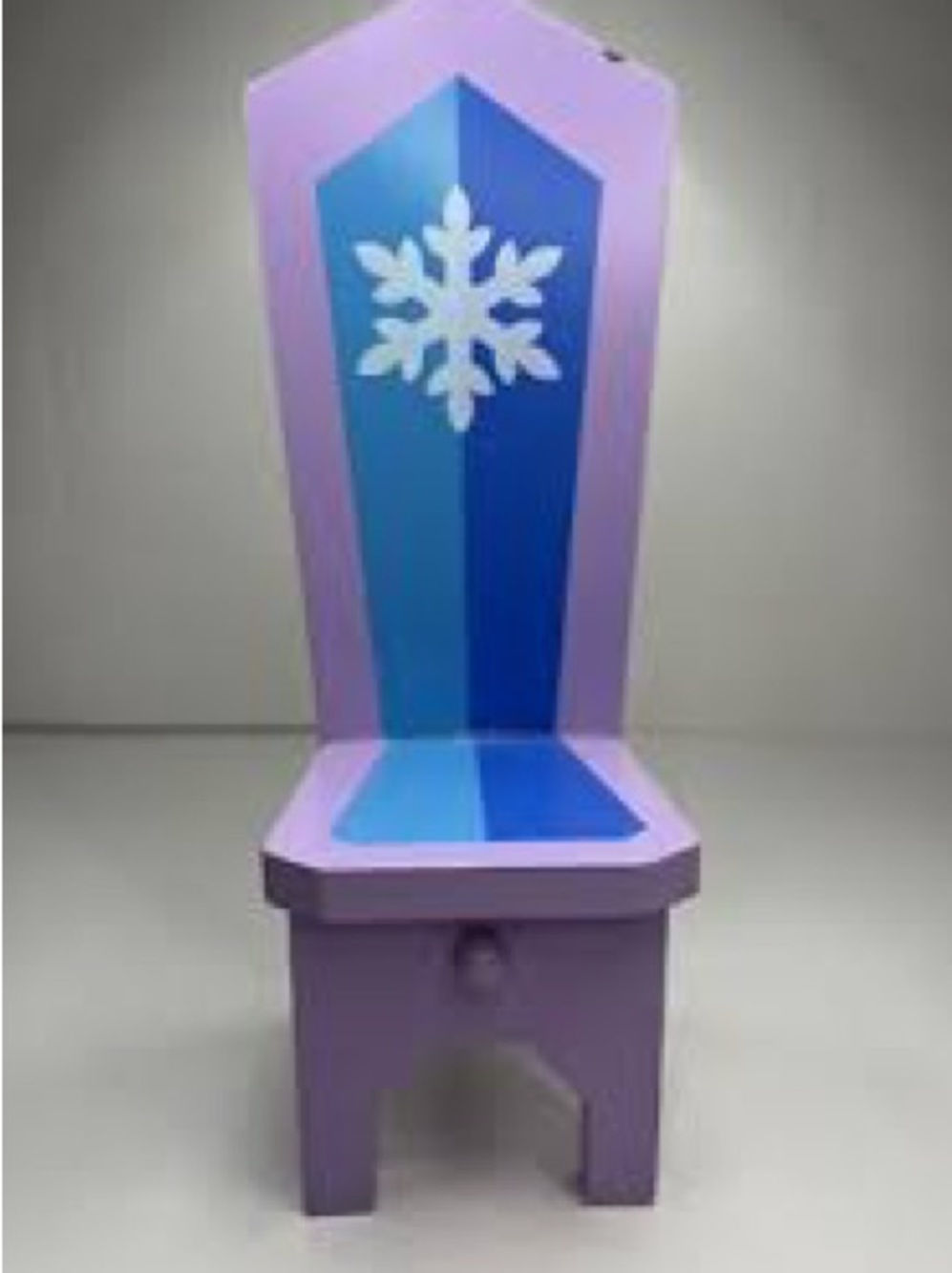 Vintage KidKraft Disney Frozen Wooden Dollhouse Elsa Throne Royal Chair 9x3”